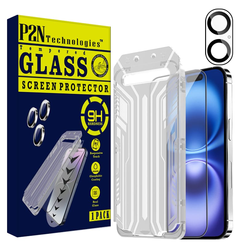 Screen Protector for iPhone 16/iPhone 16 Pro max,9H+Tempered Glass,Case-Friendly