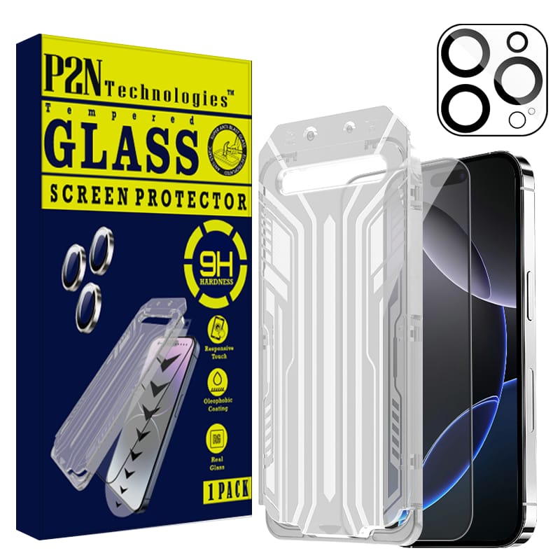 Screen Protector for iPhone 16/iPhone 16 Pro max,9H+Tempered Glass,Case-Friendly