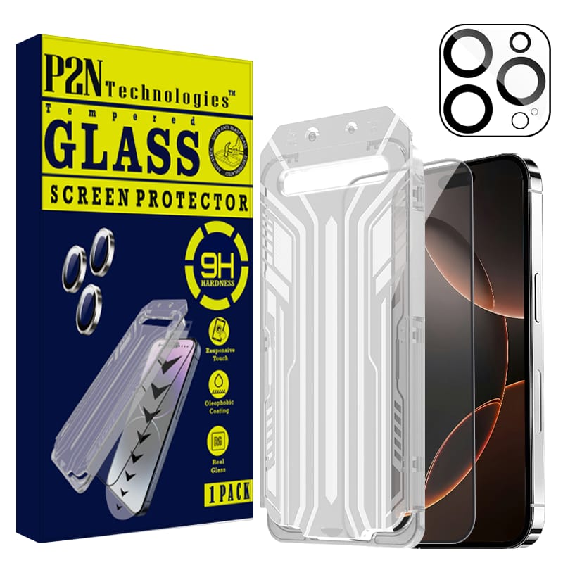 Screen Protector for iPhone 16/iPhone 16 Pro max,9H+Tempered Glass,Case-Friendly