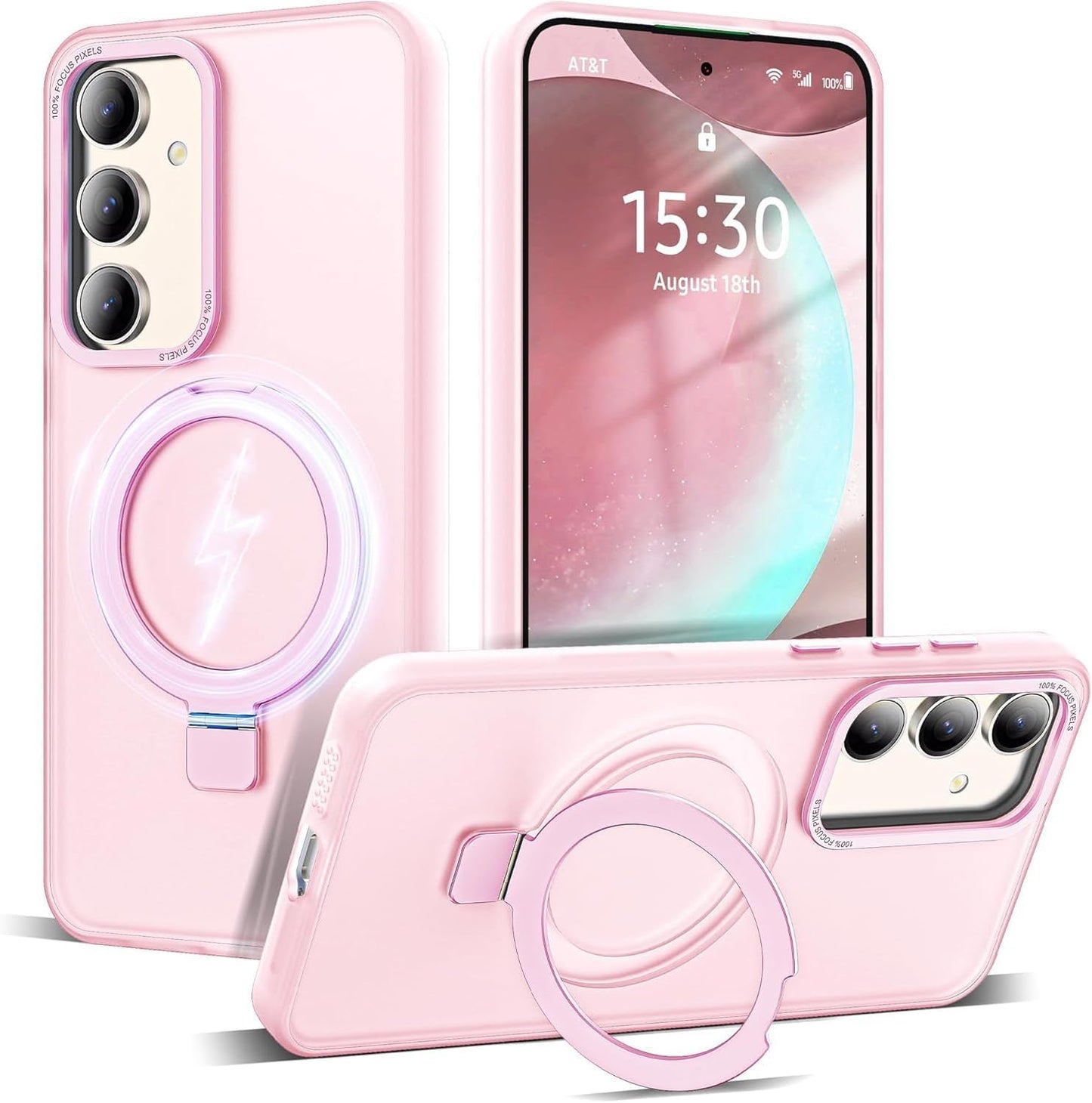 Phone Case for Samsung S24 Compatible with Magsafe [Military Grade Drop Protection] Shockproof Translucent Matte for Women Men