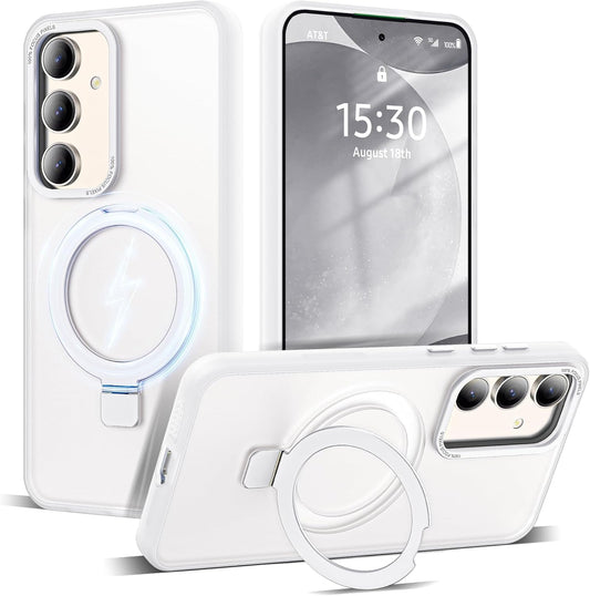 Phone Case for Samsung S24 Compatible with Magsafe [Military Grade Drop Protection] Shockproof Translucent Matte for Women Men